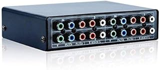 3 in 1 Out Component AV Video Switch Box, Composite 3 RCA AV Splitter RGB Selector Video Audio Switch Converter for Xbox 360 Wii PS2 PS3 DVD/VCD/EVD/HDVD