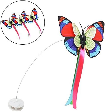 Bascolor Electric Rotating Cat Toy Butterfly Refills Set of 3 Accessories