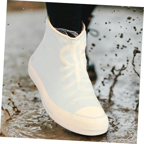 LIFKOME Cubiertas impermeables de látex para zapatos de ciclismo para mujer, protectores resistentes para botas de lluvia miniatura 2