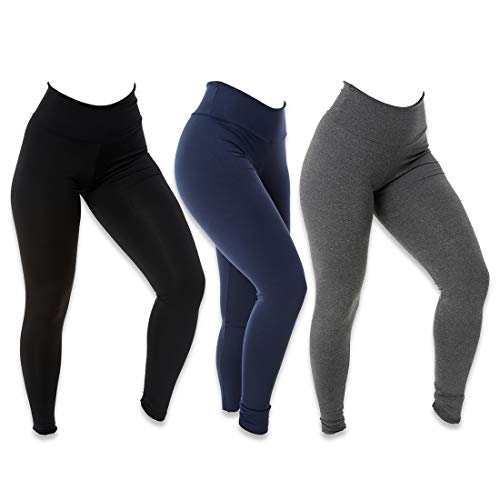 Kit com 3 Calças Leggings Basic Suplex