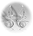 Earspiral Earrings C361XSSS Sterling Silver