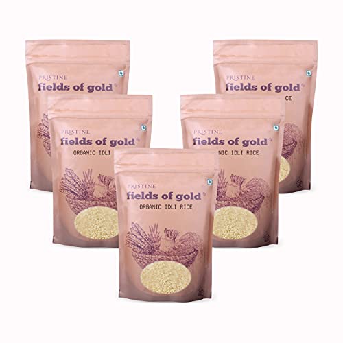Image of PRISTINE Fields of Gold Organic Idli Rice, 1 kg (Pack of 5)