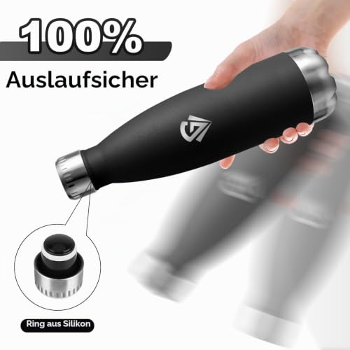 Isolierflasche 750ml, Trinkflasche Kohlensäure Geeignet, Thermosflasche Auslaufsicher, Trinkflasche Edelstahl BPA-Frei… – Ansicht 4