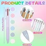 12 Pieces Multicolor Ballpoint Pen 0.5 mm 4-in-1 Colored Nurse Pens Fine Point Retractable Ballpoint Pen for Office School Supplies Nurses Students Kids Gift