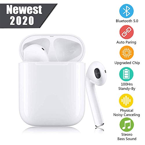 Wireless Earbuds Bluetooth 5.0 Headohones Touch Control Headsets,Built in Dual Mic in-Ear Ear Buds 3 - //coolthings.us