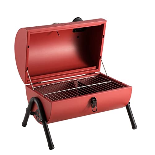 AKALNNB PCharcoal - Parrilla de carbón con tapa y asa plegable para cocinar al aire libre, camping, picnic, barbacoa para exteriores