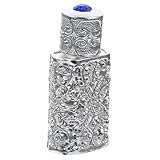 Flacon de parfum rechargeable de voyage : fabriqué en verre et en alliage, d'apparence délicate et élégante, le motif peut rehausser votre goût, échantillon de flacon de parfum