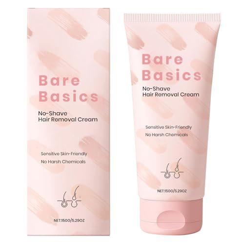 No Shave Hair Removal Cream for Women Moisturizer and Nurtures Skin Gentle Formula with Vitamin E & Vitamin B5 150ML/5.29FL OZ