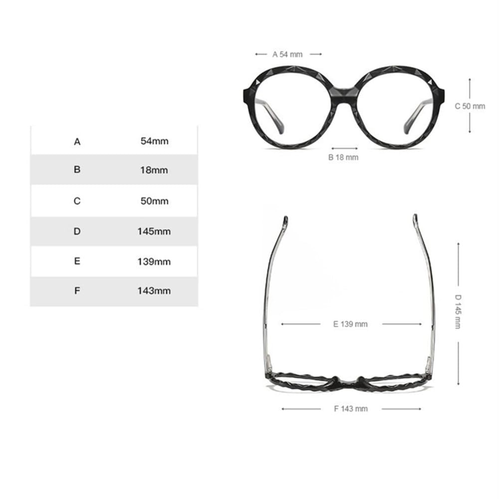 Ramki okularów Damskie okrągłe okulary Kobiece okulary