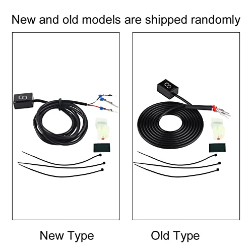 Keenso Motorrad LED Ganganzeige Kit, Motorrad ECU Plug Mount 6 Gang Digital Ganganzeige LED Anzeige Schaltlicht Ersatz für CB400F CB500X CB650F
