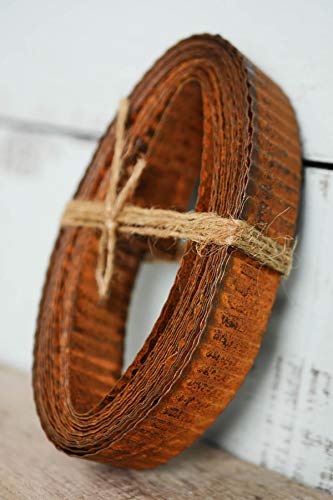 Richland 25259622352_01 Rusty Corrugated Tin Ribbon 1 Inch X 15 Feet cover