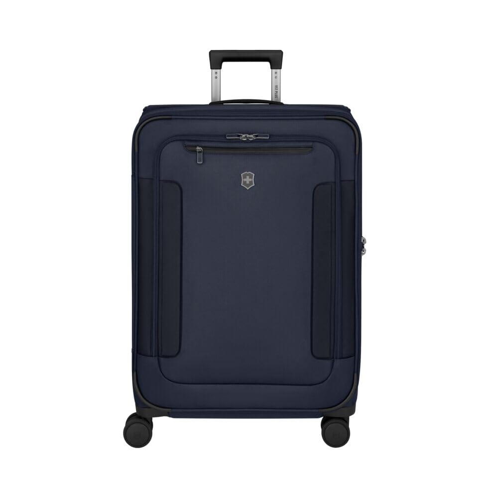 Victorinox Werks Traveler 7.0, Medium Case, 8-Wheel Softside Expandable Travel Case, Navy Blue