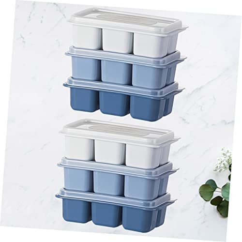 Pack de 6 moldes de cubitos de hielo de plástico DIY miniatura 5