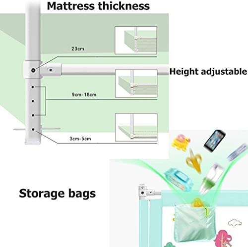 Protector de cama portátil para el dormitorio infantil con diseño de elevación cómoda 6