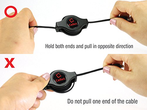 Cable Lightning retráctil anti enredos certificado MFI para iPhone 6
