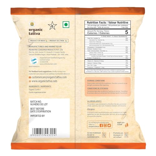 Organic Tattva Cinnamon Powder & Cumin Powder Combo (7 oz/200 g Each) – Organic Cold-Ground Spices for Cooking & Baking – Rich Aroma & Natural Oils – Additive & Chemical Free – USDA Certified image 3