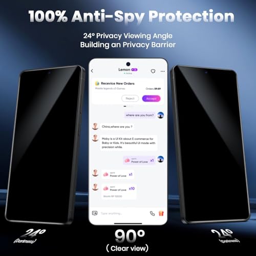 Image of ArmorSuit 2 Pack Anti-Spy Privacy Tempered Glass Screen Protector Guard for Samsung Galaxy S23 Plus and Galaxy S22 Plus (6.6 Inch)