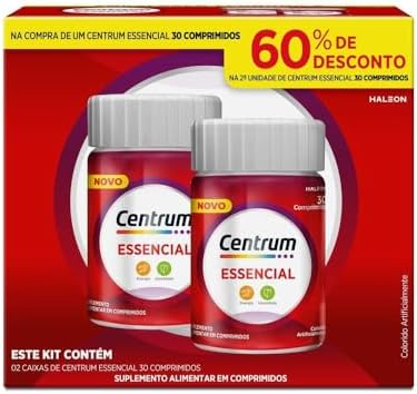 Centrum Essencial Multivitamínico Diário, com Complexo B, Vitamin...