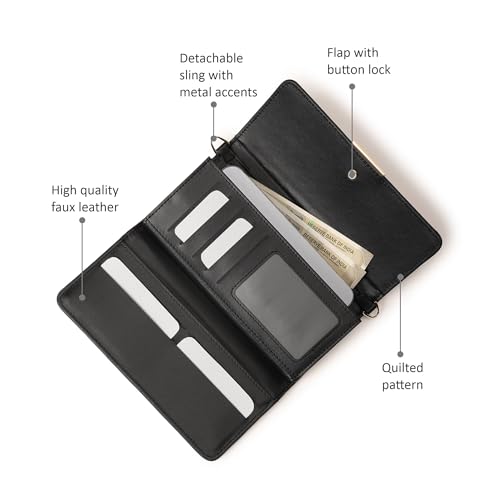 Image of Fastrack Zenith Women's Quilted Clutch | Detachable Chain, Card & Cash Slots, Magnetic Flap | Evening Clutch