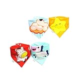 [Cemaystic] ベビービブ コットンバンダナ スカーフタイプ 三角形 よだれかけ ベビータオル 春秋用 純綿素材 軽量 携帯便利 肌にやさしい 日常使いと授乳シーンに対応