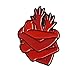Zonster Orgènes Rouges Coeur Émail Émail Heart Câlin Broches Broches Médical Broche Badge Bijoux Vêtements Bijoux Médicaux Cadeau