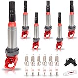 PXCINKZ Upgraded Set of 6 Ignition Coil Pack and Spark Plugs Fits For BMW 128i 323i 325i 328i 328Xi 325i 325Xi 330i 525i 530i 530Xi X3 X5 Z4 2.5L 2.5 3.0L 3.0 V6 Replaces UF667