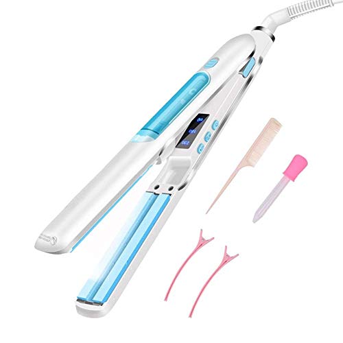 ADEKKPK Hair Straightener 2-in-1 Flat Iron and Curler Ceramic Spray Straightener Iron,Steam Shaper Adjustable Temperature and Auto-Off Function.