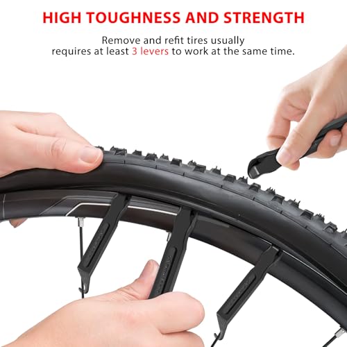 image for Tragoods Bike Tire Levers - Ultra Strong PC Plastic Bicycle Tire Remov