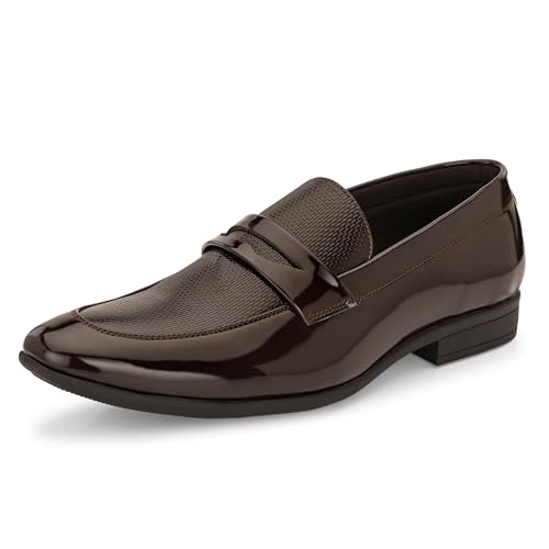 Image of Centrino Mens Formal Shoes |Slip on Design with Cushioned Insole for Comfort |Craftsmanship for All-Day Elegance (9753)