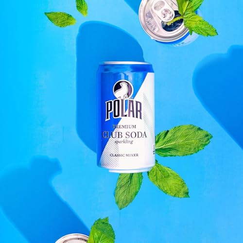 LastFuel. POLAR Club Soda - 24pk 7.5oz Cans | Crisp Refreshment, Perfect Mixer | Ideal for Cocktails and Mocktails