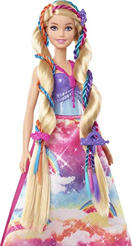 Barbie GTG00 - Dreamtopia Flechtspaß Prinzessin Haarstyling Puppe mit Zubehör, Geschenk für Kinder von 3 bis 7 Jahren – Bild 6