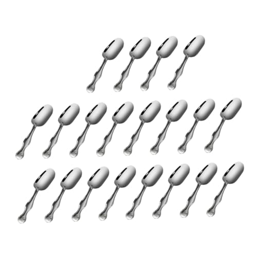 ABOOFAN 30pcs Stainless Steel Tea Scoops for Loose Tea Multi-purpose Teaspoons Kitchen Utensils