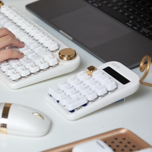 Numpad Blanc Azio IZO : pavé numérique mécanique Bluetooth pour Mac et PC - 6