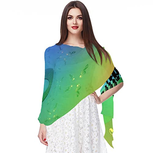 Foulard mousseline de soie femme imprimé champêtre multicolore accessoire mode