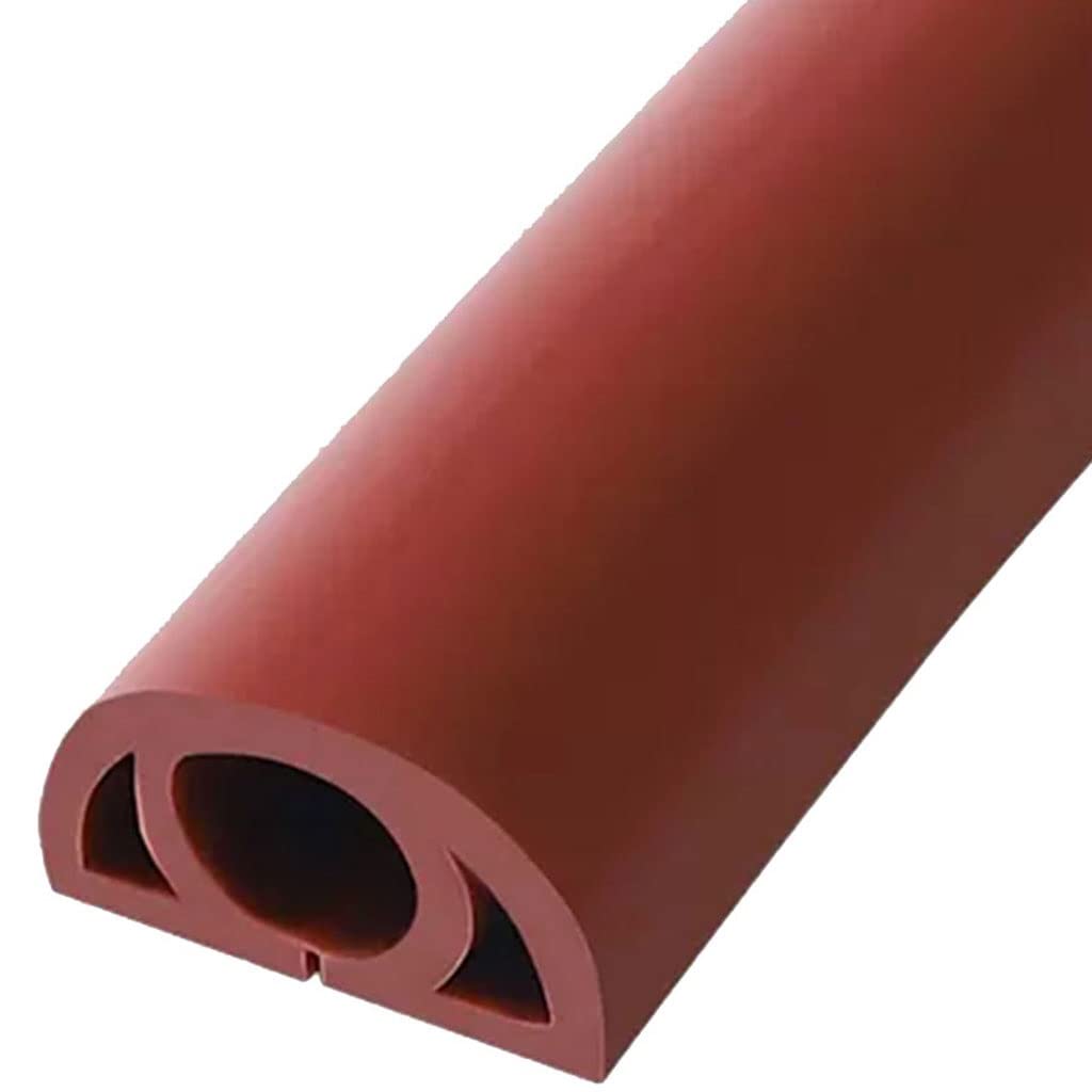 Canalina Cavi Pavimento Calpestabile per Ufficio, Canalina Passacavi Muro Adesiva,Protezione per Cavo per Pavimento in PVC Resistente per Pavimento (Color : Red, S : 10m)