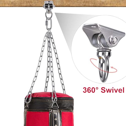 Image of BeneLabel Heavy Bag Hanger for Punching Bag Beam Mount Hardware 360 Rotation Boxing Bag Ceiling Mount I-Beam Hanger for Hanging Heavy Punching Bags Wall Hangers