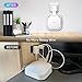 3Pack Wall Mount Holder for eero Pro 6e/6 Mesh Wi-Fi System, Outlet Wall Mount Stand Bracket for eero Pro 6e tri-Band Mesh, Wire Organizer