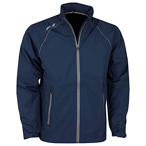 Preisvergleich Produktbild Proquip Herren Nevtec Leichte wasserdichte Golfjacke - Marine / Grau - M