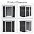Outsunny 6' x 4' Metal Lean to Garden Shed, Outdoor Storage Shed, Garden Tool House with Double Sliding Doors, 2 Air Vents for Backyard, Patio, Lawn, Black