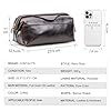 CONTACTS Cable Organiser Bag Travel Pouch Clutch Cord Organiser for Essentials,Tech Multi-Pocket Case Accessories Carry Storage for AirTag,Power Bank,Charger,USB,Daily Items (Coffee) #5