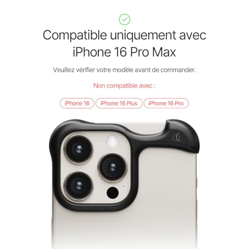Bumper minimaliste iPhone 16 Pro Max Arc Pulse pour usage quotidien actif