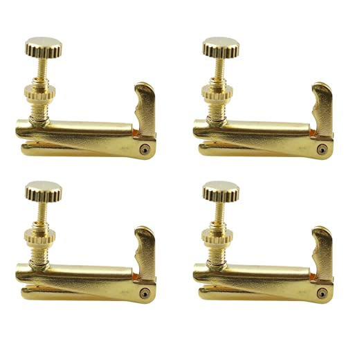 4Pcs Gold Violin Fine Tuners for 4/4-3/4