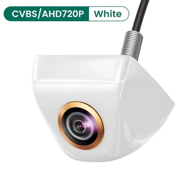 Caméra de recul AHD 720P universelle blanche grand angle 170° - 2