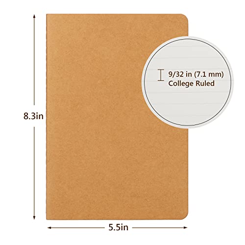 Carnet de notes A5 kraft en lot de 24 pour écriture - 2