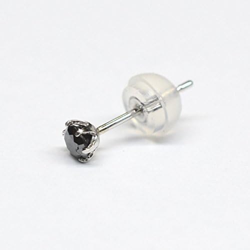 プラチナ ブラックダイヤ 片耳 ＢＤ0.15ct 3.3ｍｍ