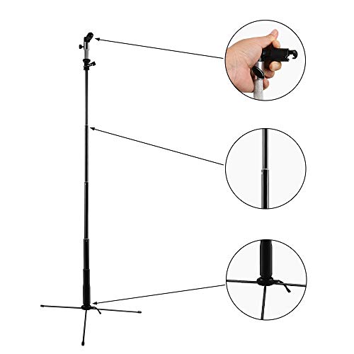 43 Inch/110 Centimeter Light Reflector 5-In-1 Collapsible Photography Reflectors Kit With Metal Clamp And Light Stand For Studio Lighting Outdoor Shooting (Silver/Gold/White/Black/Translucent) #TOP3