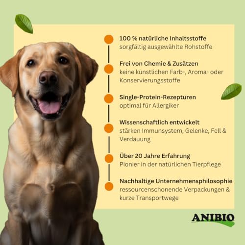 Anibio Barf Öl 500ml – All-in-One Öl-Complex 5 mit Kräutern für Hunde | Kaltgepresste Ölmischung mit Omega 3, 6 & 9 | barfen | Barföl | Made in Germany