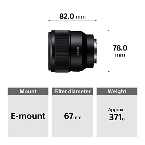 Sony SEL-85F18 Portrait Lens Fixed Focal 85mm F1.8 Full Frame Suitable for A7, ZV-E10, A6000 and Nex Series, E-Mount Black by Sony - Used condition - Image 7