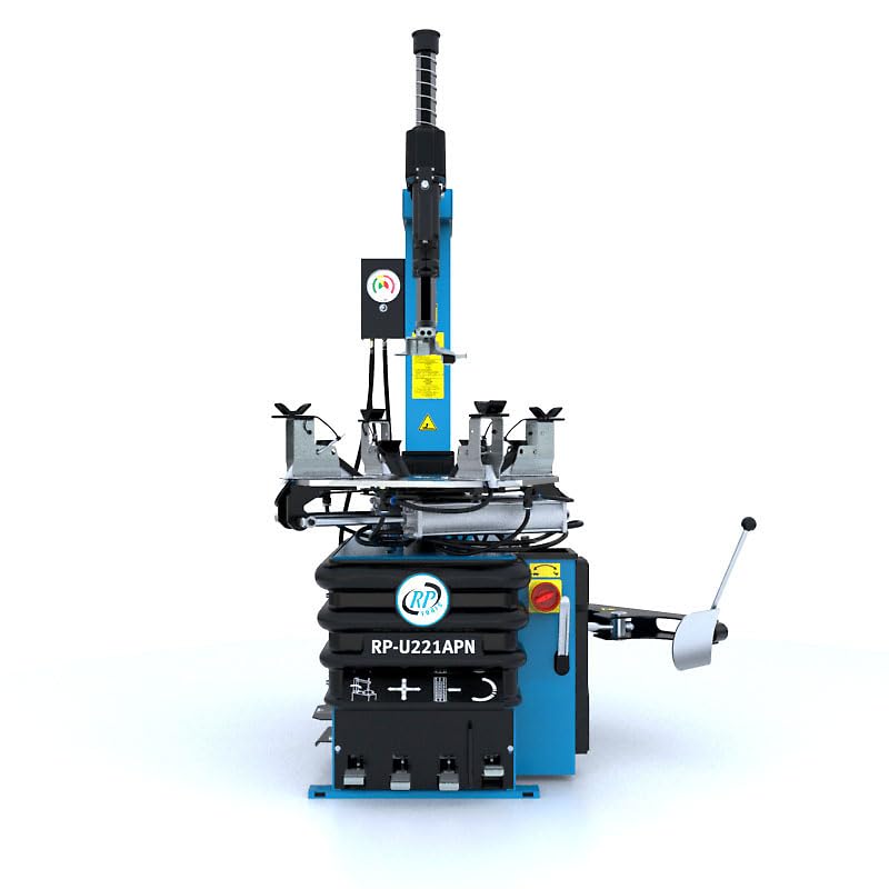 Montiermaschine Reifen PKW Vollaut. 400V (2 Stufen) 10-24 mit pneumatisch kippbarer Säule + AIR-SHOCK + MOT. SATZ