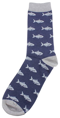 Chaussettes de poisson bleu / gris de David Van Hagen Cover